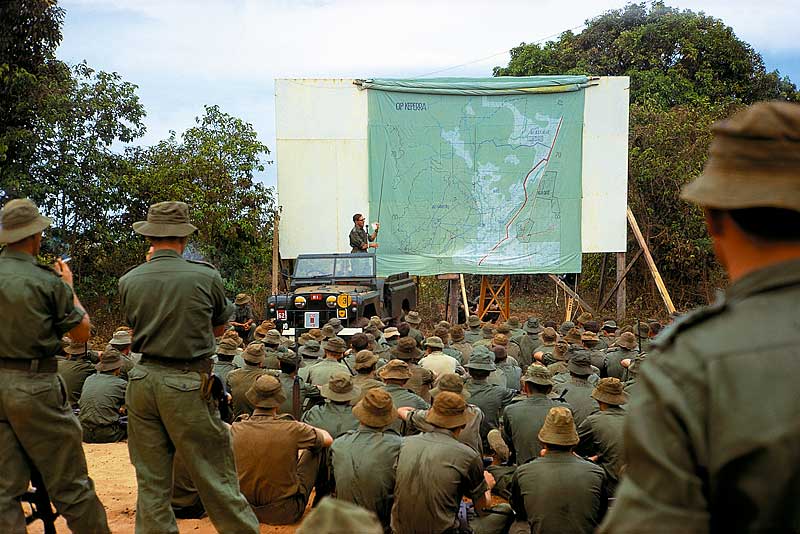 Australian Military Training - Outdoor Debrief Map 1970