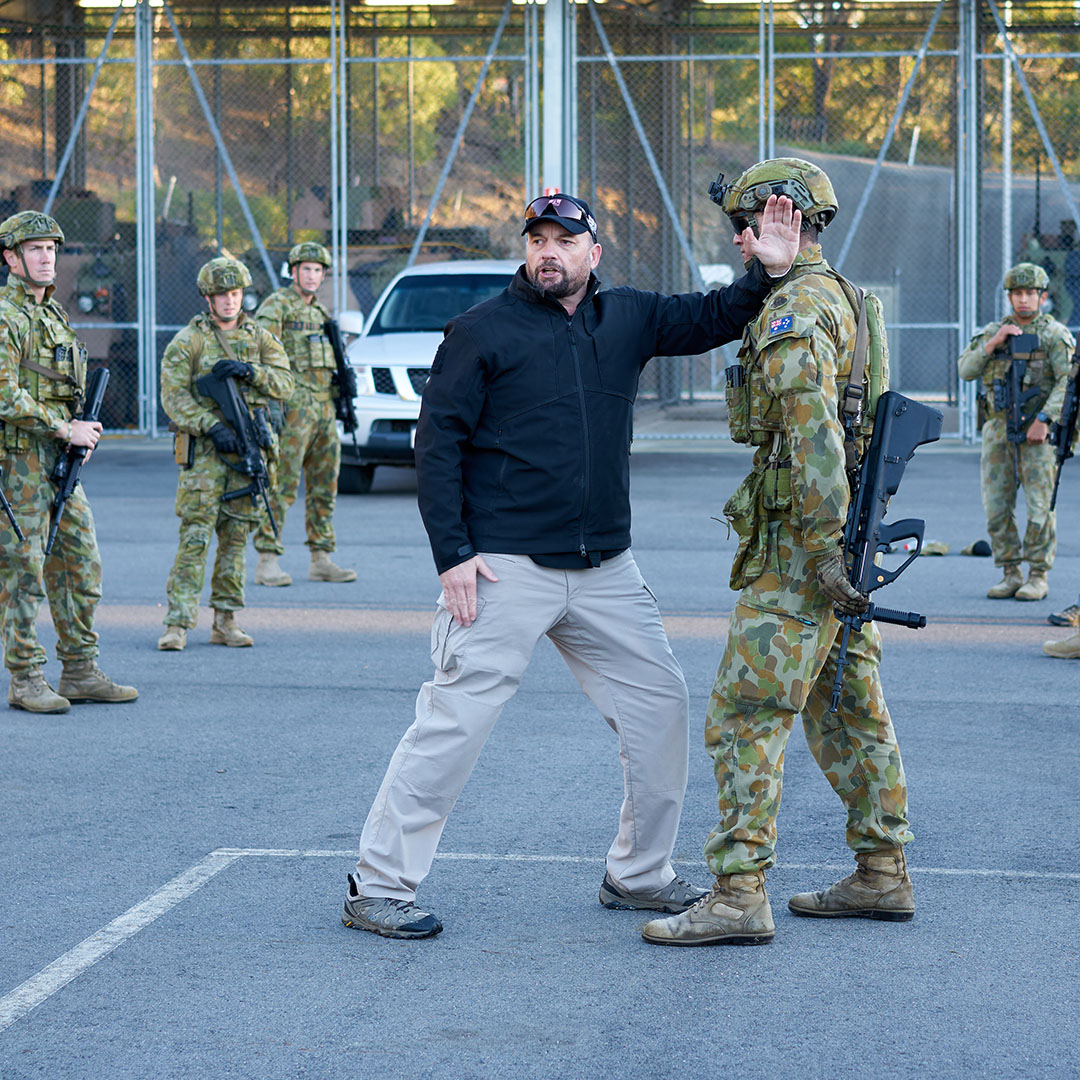 Paul Cale instructing Australian Army Combatives